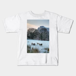 Carreg Cennen Castle Winter Kids T-Shirt
